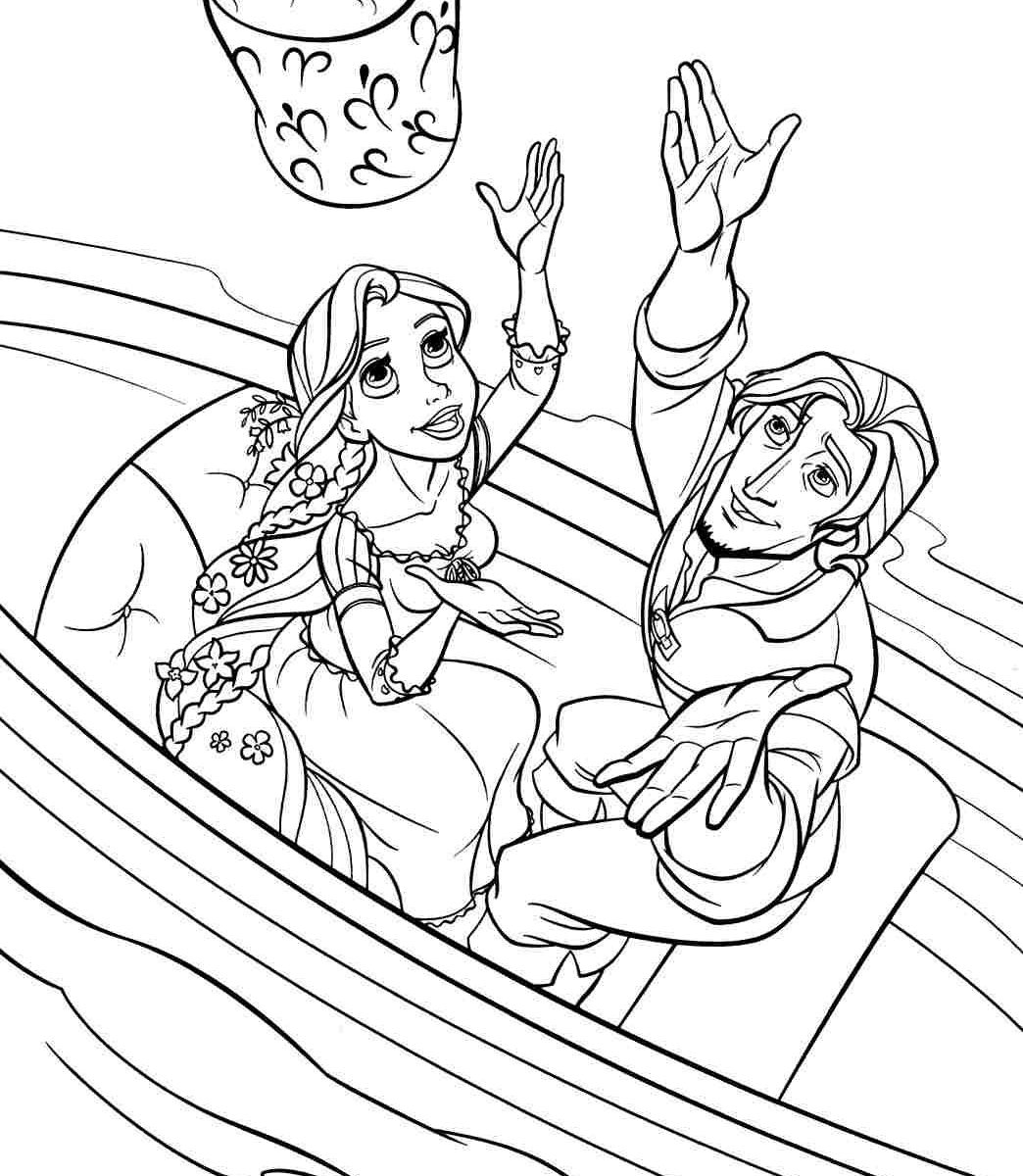 1044x1200 Tangled Coloring Pages Download Games Barbiepunzel Online Easy