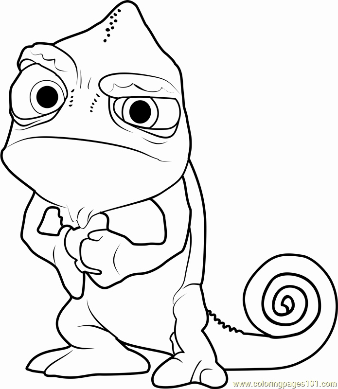 695x800 Angry Pascal Coloring Page Free Tangled Coloring Pages Anime