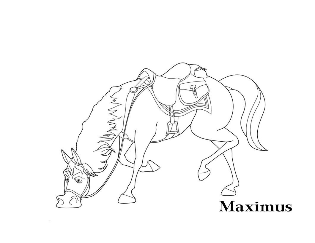 1060x820 Maximus A Colorier Anniversaire Raiponce Rapunzel