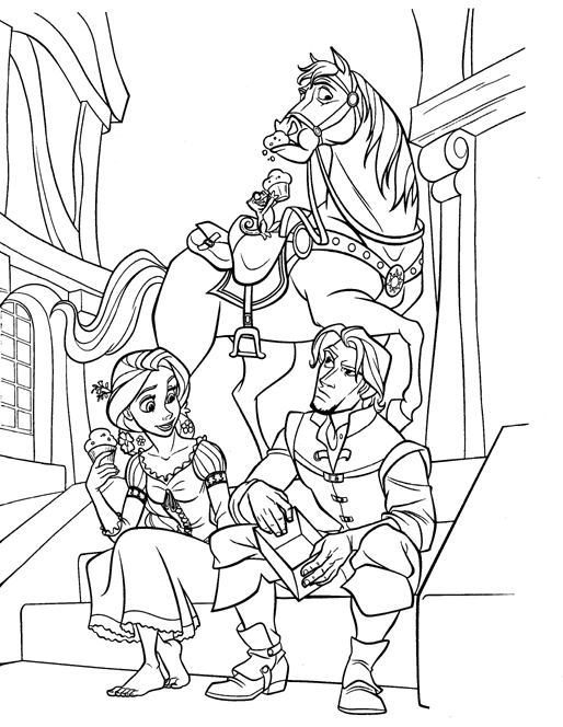514x664 Tangled Coloring Pages 360coloringpages