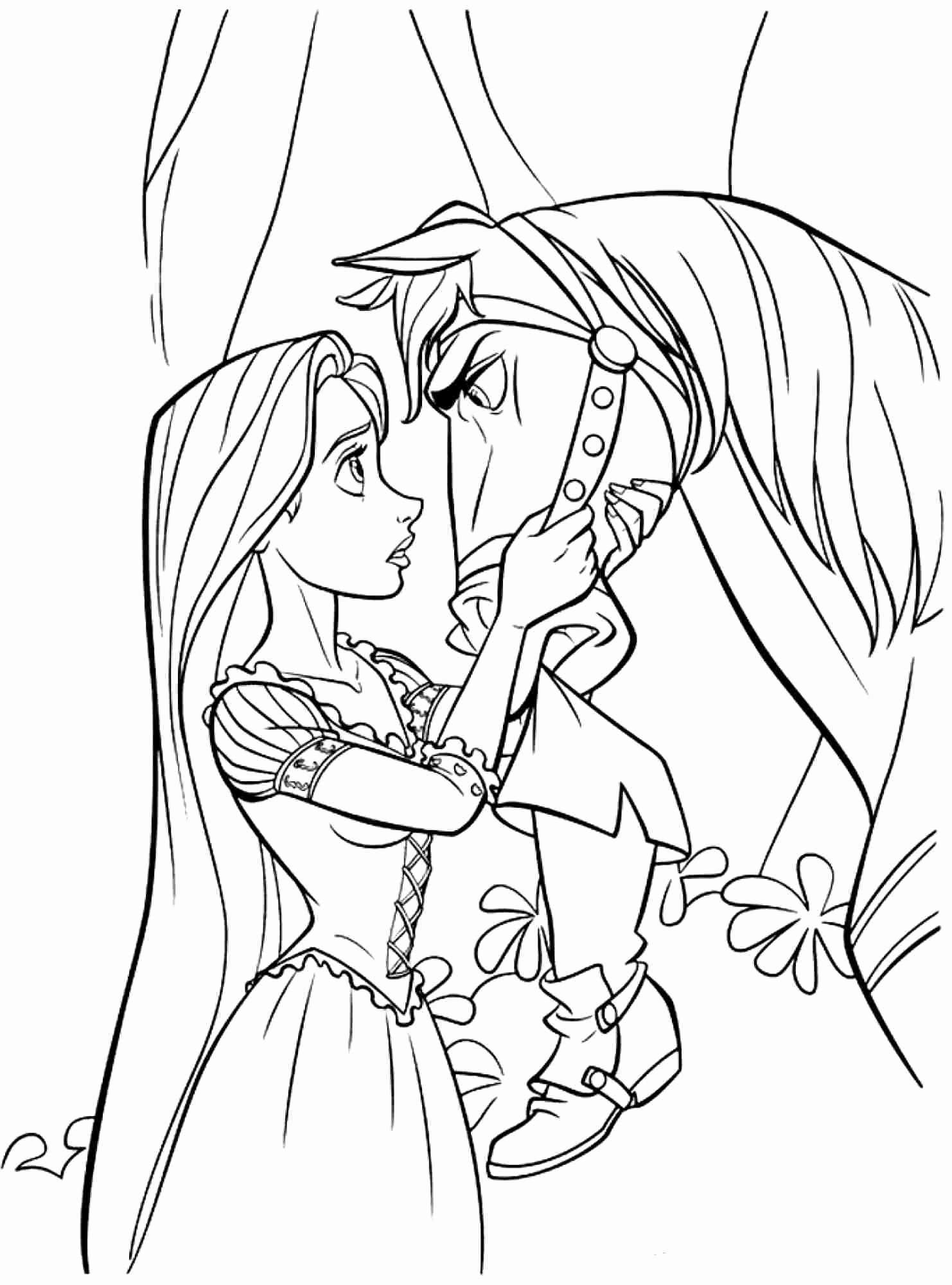 1482x2000 Tangled Coloring Pages Flynn Bltidm Tangled Maximus Coloring Pages