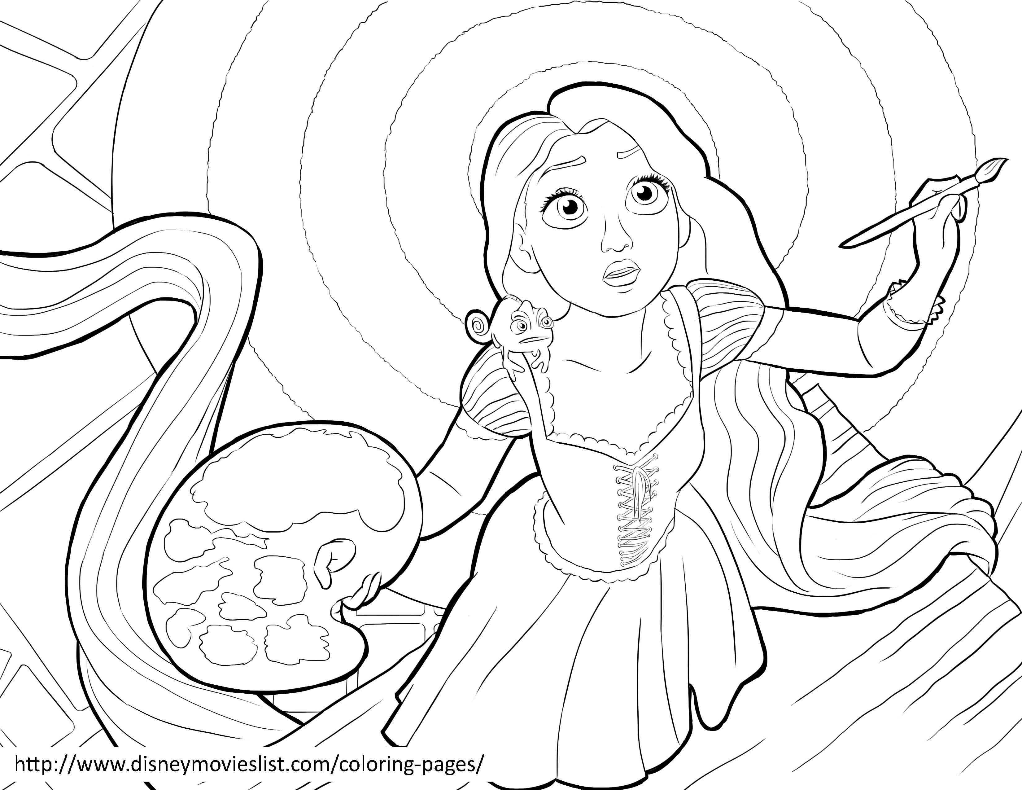 3300x2550 Rapunzel Tower Coloring Pages
