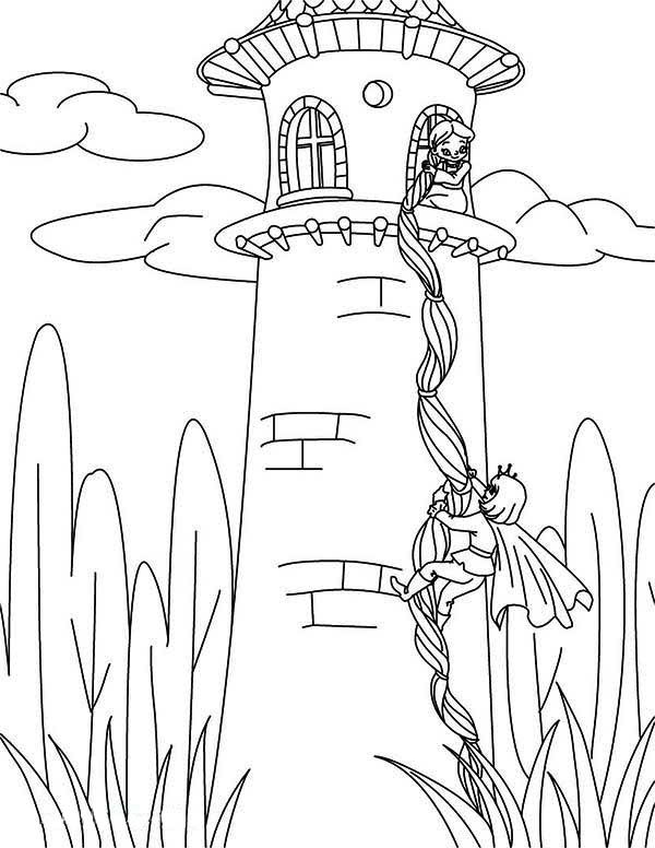 600x776 Rapunzel Tangled Tower Coloring Pages Coloring Book