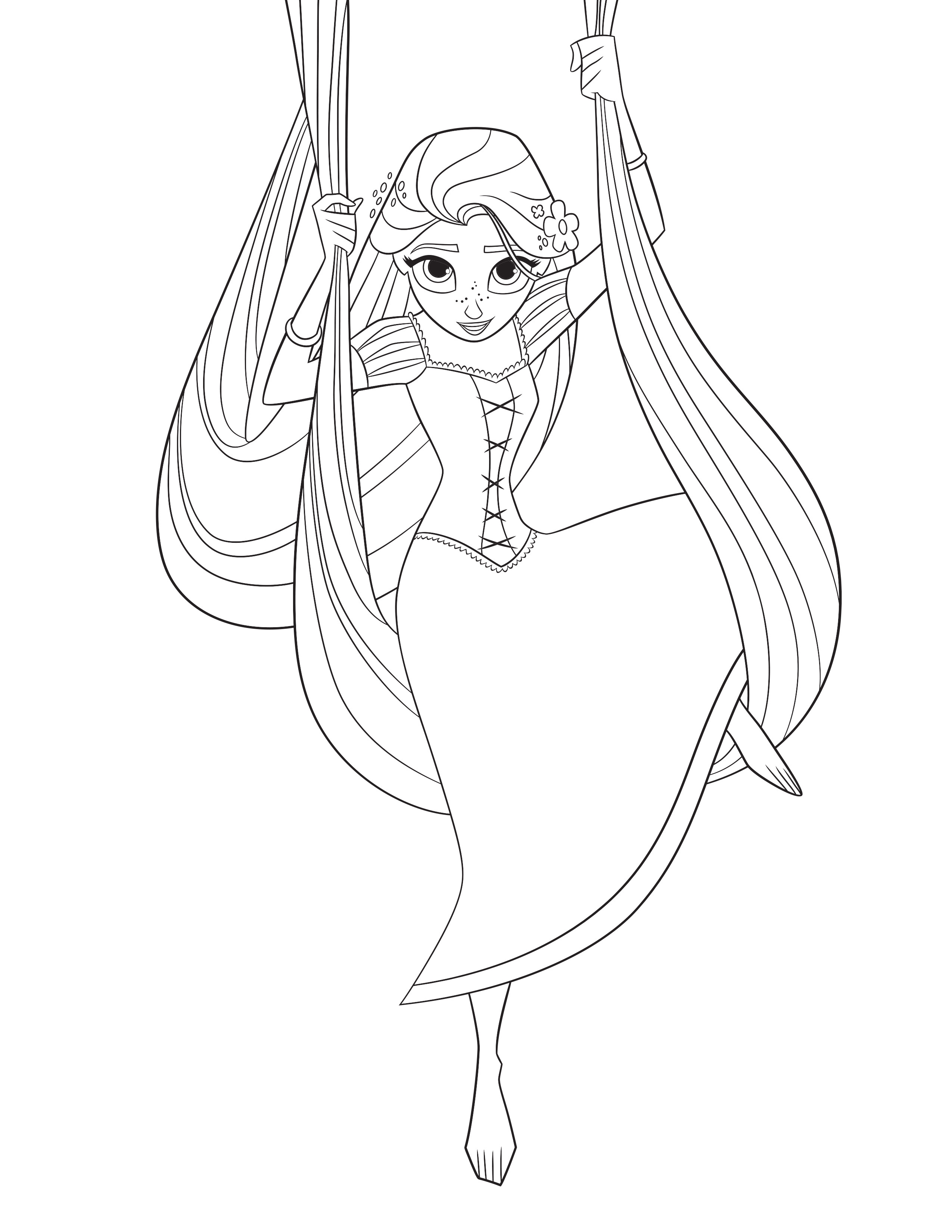 2550x3300 Unique Disney Princess Rapunzel In Tower Coloring Pages Collection
