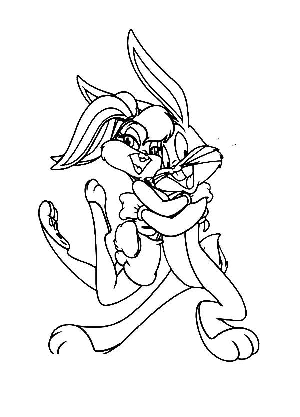 600x834 Lola Bunny And Bugs Bunny Doing Tango Coloring Pages.jpg
