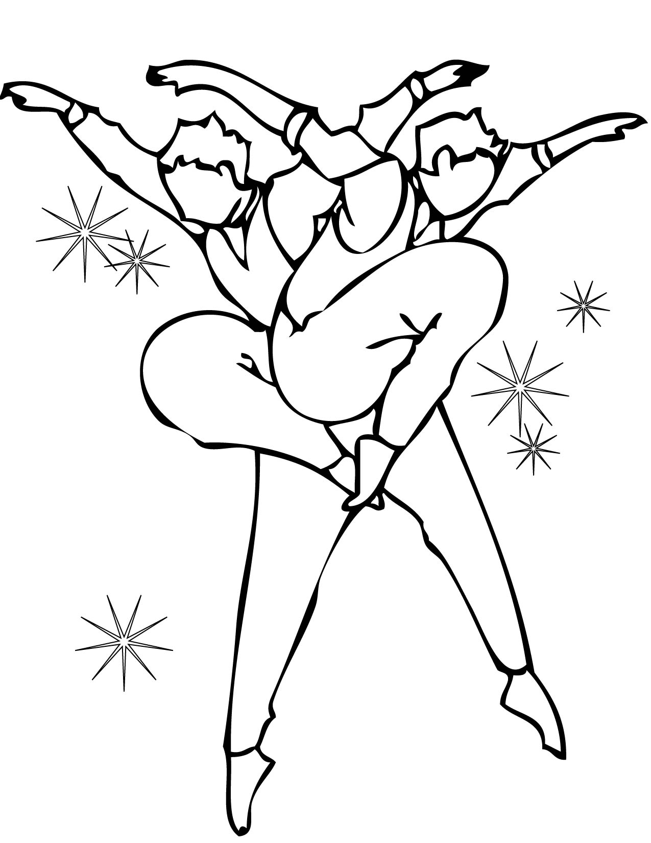 1275x1650 Tango Coloring Page Handipoints Within Dancing Pages