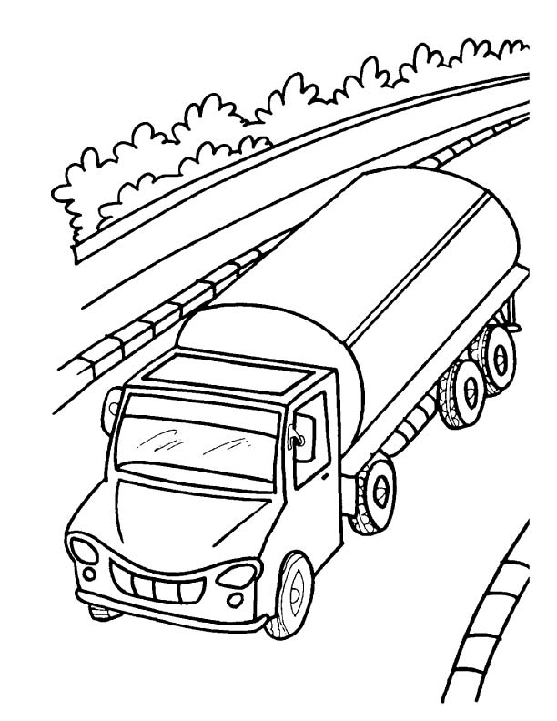 612x792 Oil Tanker Truck Coloring Page Download Free Oil Tanker Truck