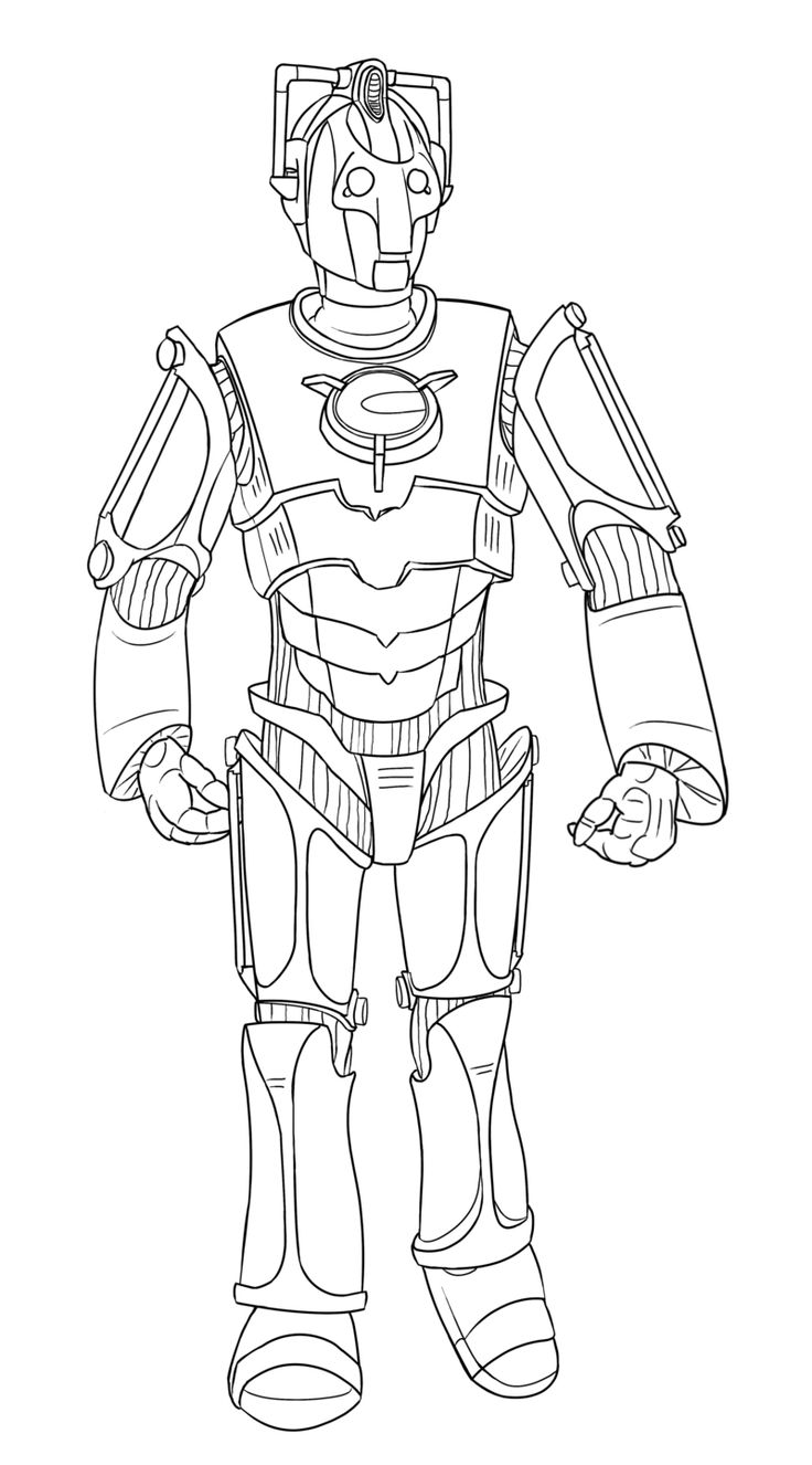 Tardis Coloring Page