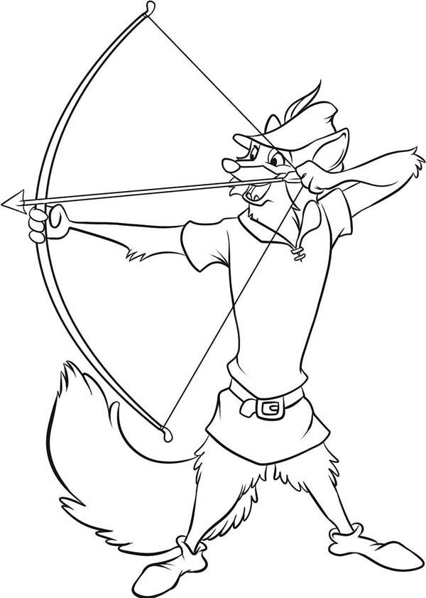 600x842 Robin Hood Aim For Target Coloring Pages Best Place To Color