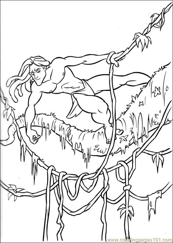 567x794 Tarzan 64 Coloring Page