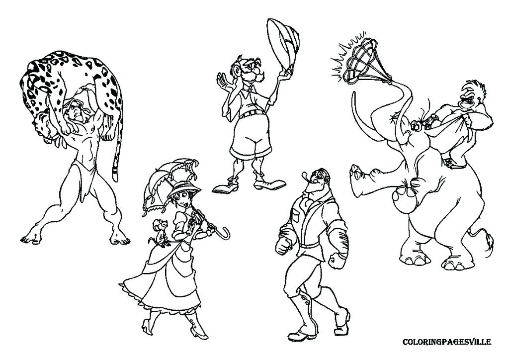 1024x724 Tarzan Coloring Coloring Page Tarzan Coloring Pages Games