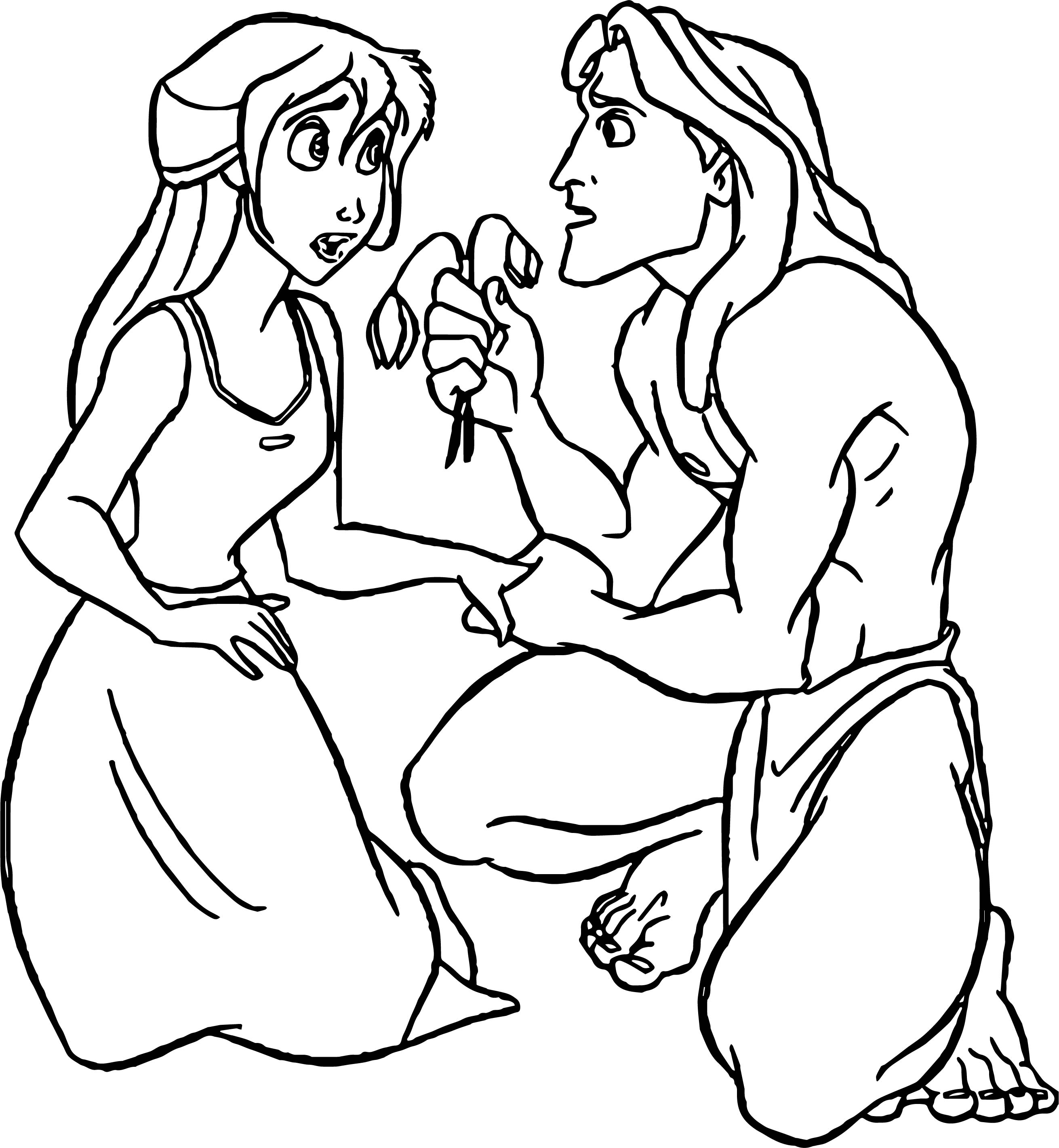 2621x2842 Unique Tarzan Disney Coloring Pages Design Free Coloring Pages
