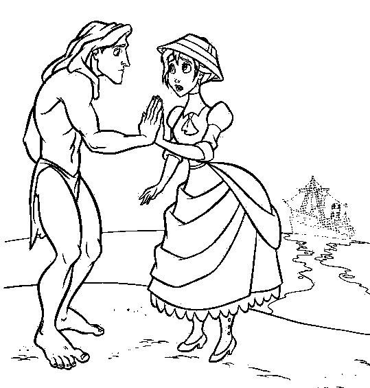 539x565 Jane From Disney Tarzan Colouring Pages