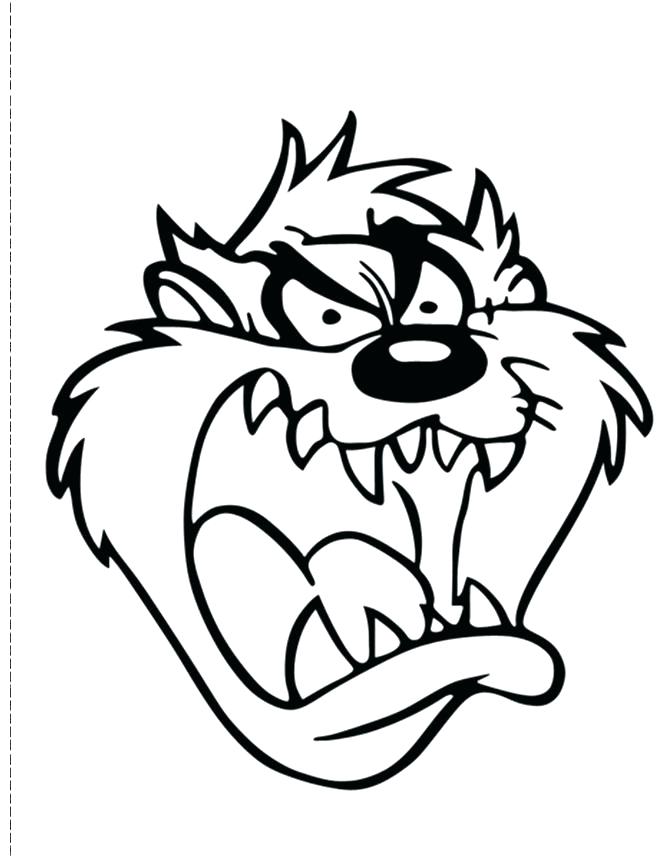 659x856 Tasmanian Devil Coloring Pages Coloring Pages Cartoon Coloring
