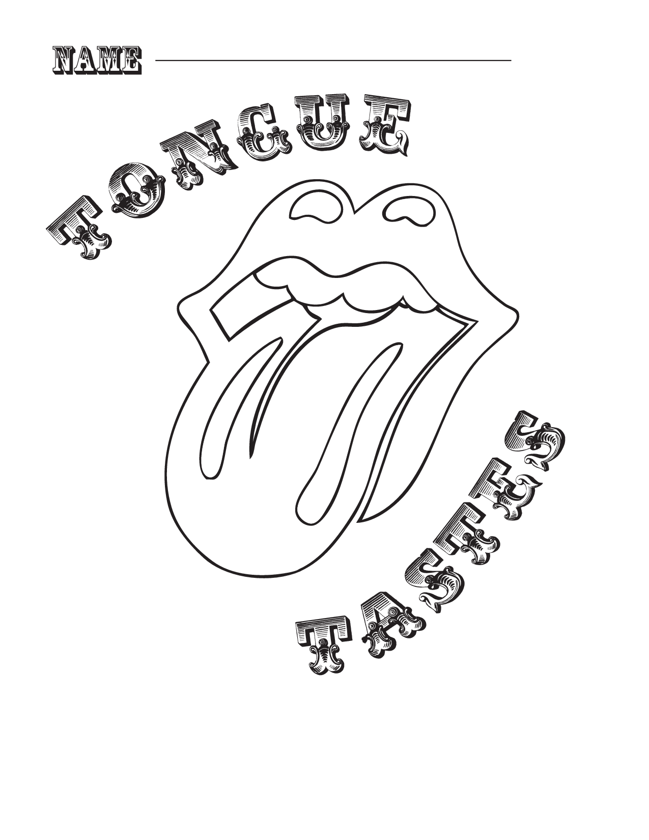 1275x1650 Best Photos Of Taste Coloring Page