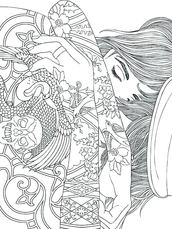 600x797 Stoner Coloring Pages Tattoo Coloring Pages Printable Stoner