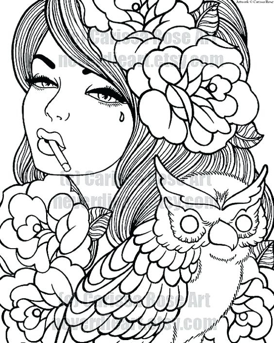 564x705 Tattoo Design Coloring Pages Prepossessing Tattoo Design Coloring