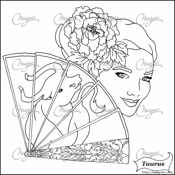 700x700 Taurus Coloring Pages Colouring Adult Detailed Advanced Printable