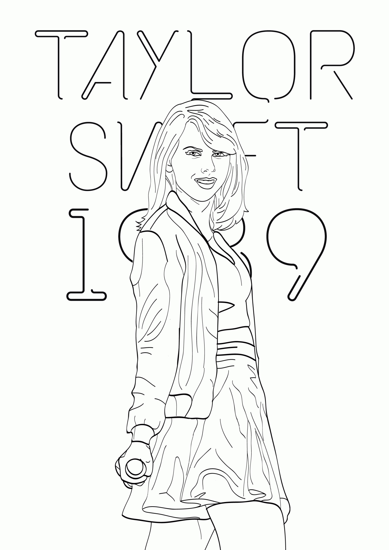 1280x1811 23 Taylor Swift Coloring Pages Selection Free Coloring Pages
