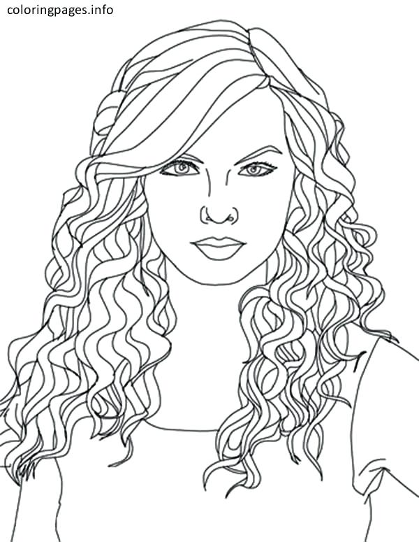 600x775 Taylor Swift Coloring Pages To Print