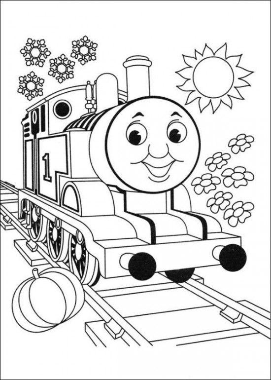 550x770 Thomas The Train Coloring Pages Picture 4