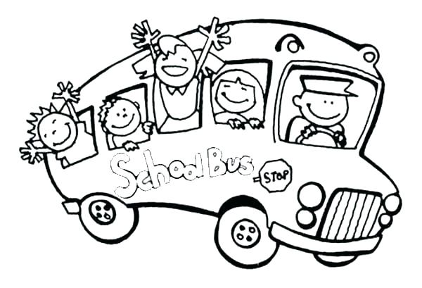 600x409 Coloring Pages For School School Bus Coloring Book Back To School