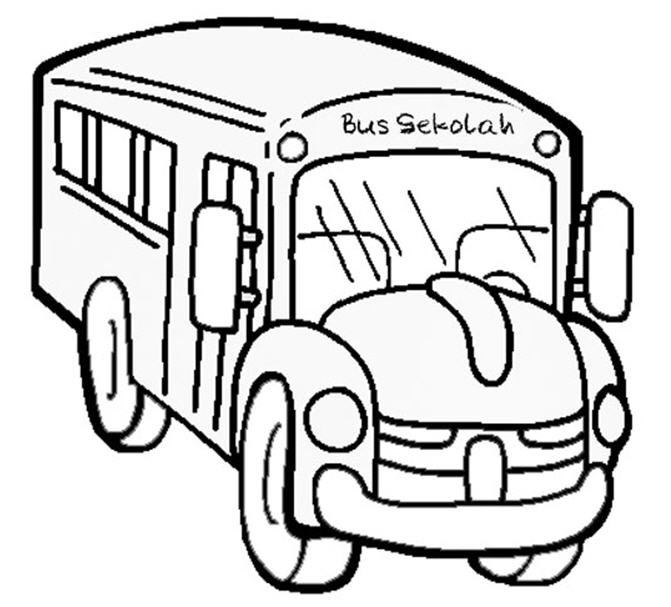 671x607 School Bus Coloring Pages Clipart Panda