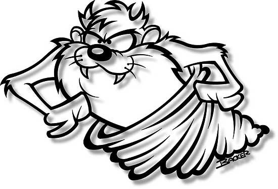 550x373 Tasmanian Devil Clipart Black And White