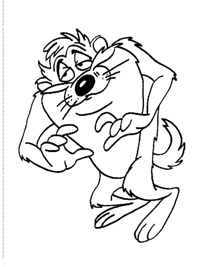 672x900 Tasmanian Devil Coloring Pages