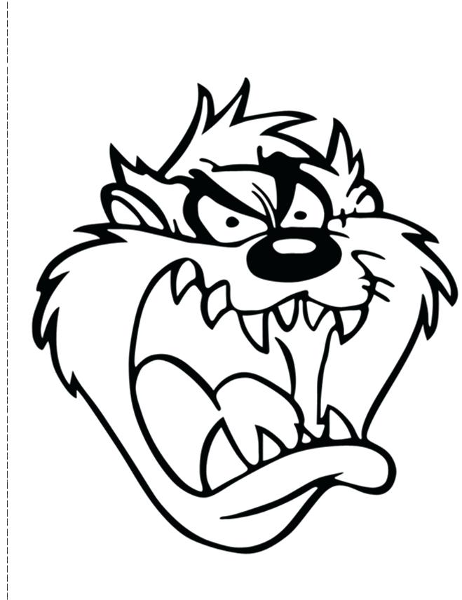 659x856 Tasmanian Devil Coloring Pages Devil Cartoon Pic Printable