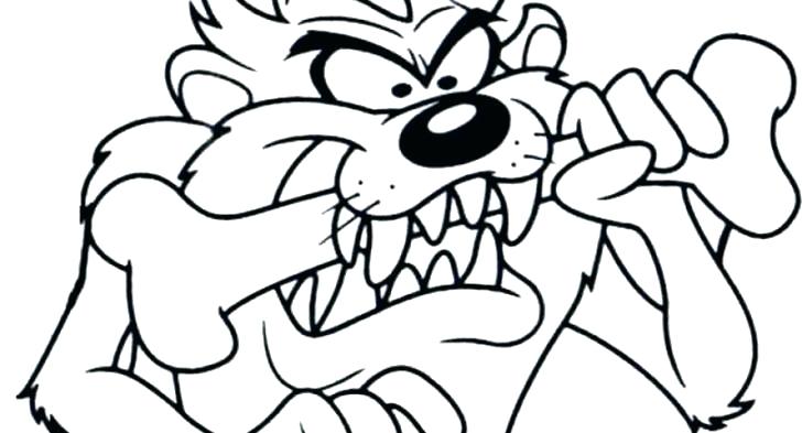 728x393 Tasmanian Devil Coloring Pages She Devil Coloring Page Tasmanian