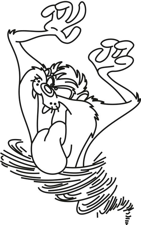 470x746 Tasmanian Devil Coloring Pages Tunes Colouring Pages For Coloring