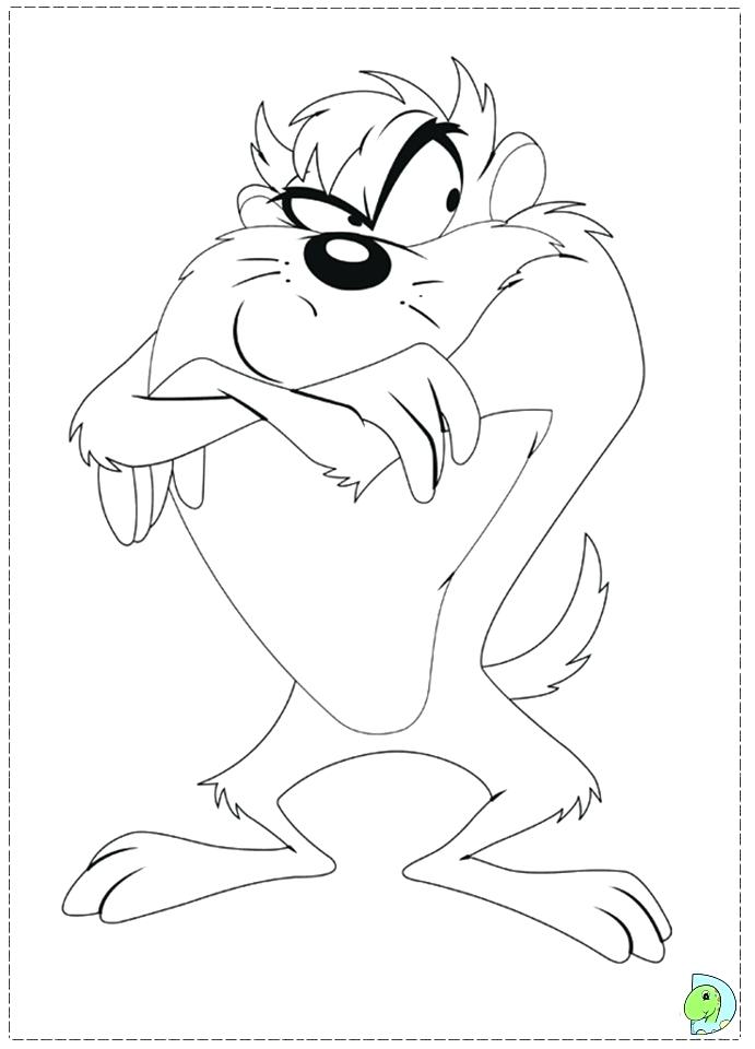 691x960 Tasmanian Devil Coloring Pictures Devil Cartoon Coloring Pages