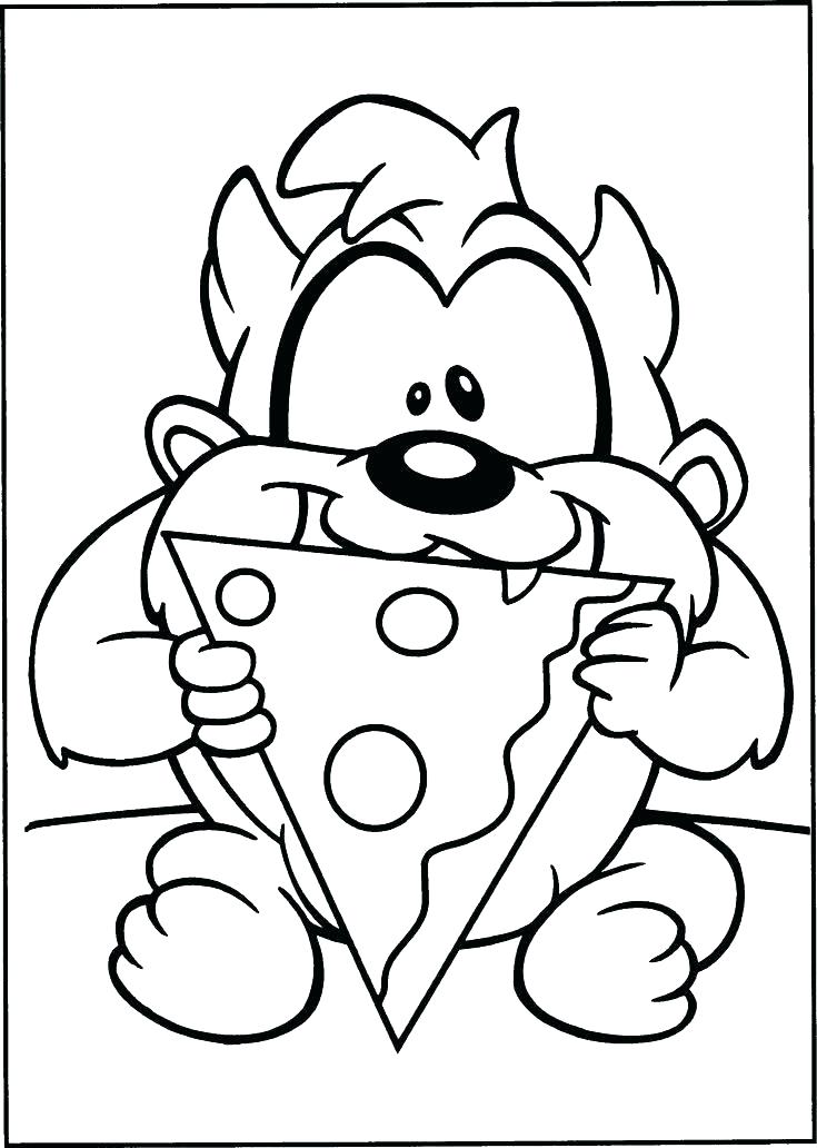 735x1032 Wonderful Taz Coloring Pages And Cat Coloring Pages Printable