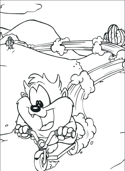 518x706 Tasmanian Devil Coloring Pages Cliptext.co