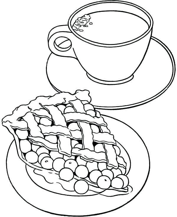 600x734 Cup Coloring Pages