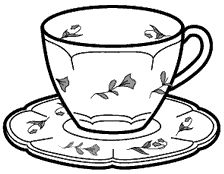 224x174 Drawn Tea Cup Colouring Page 3460459