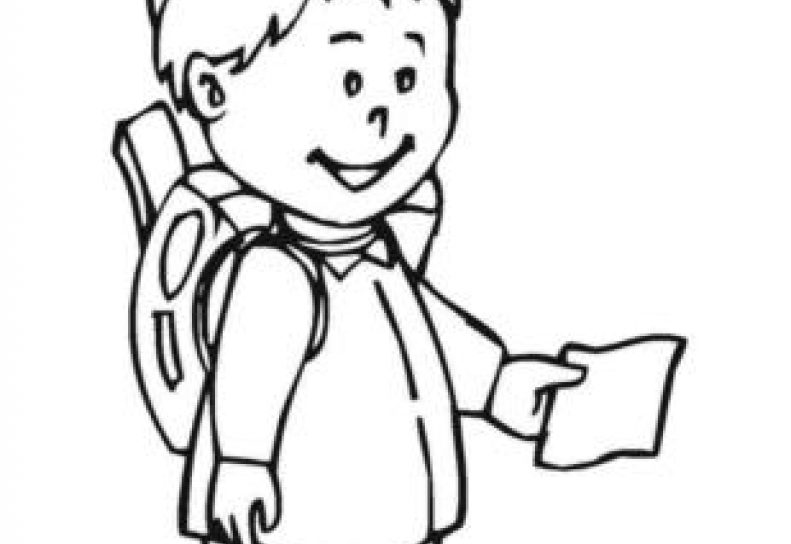 791x544 Student Coloring Page For Boys Stunning Pages Printable General