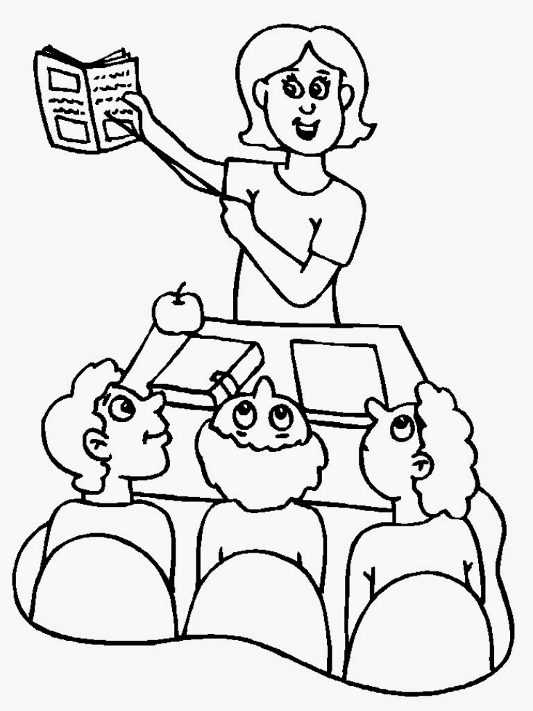 768x1024 Teacher Coloring Pages Elegant Teacher And Student Printable