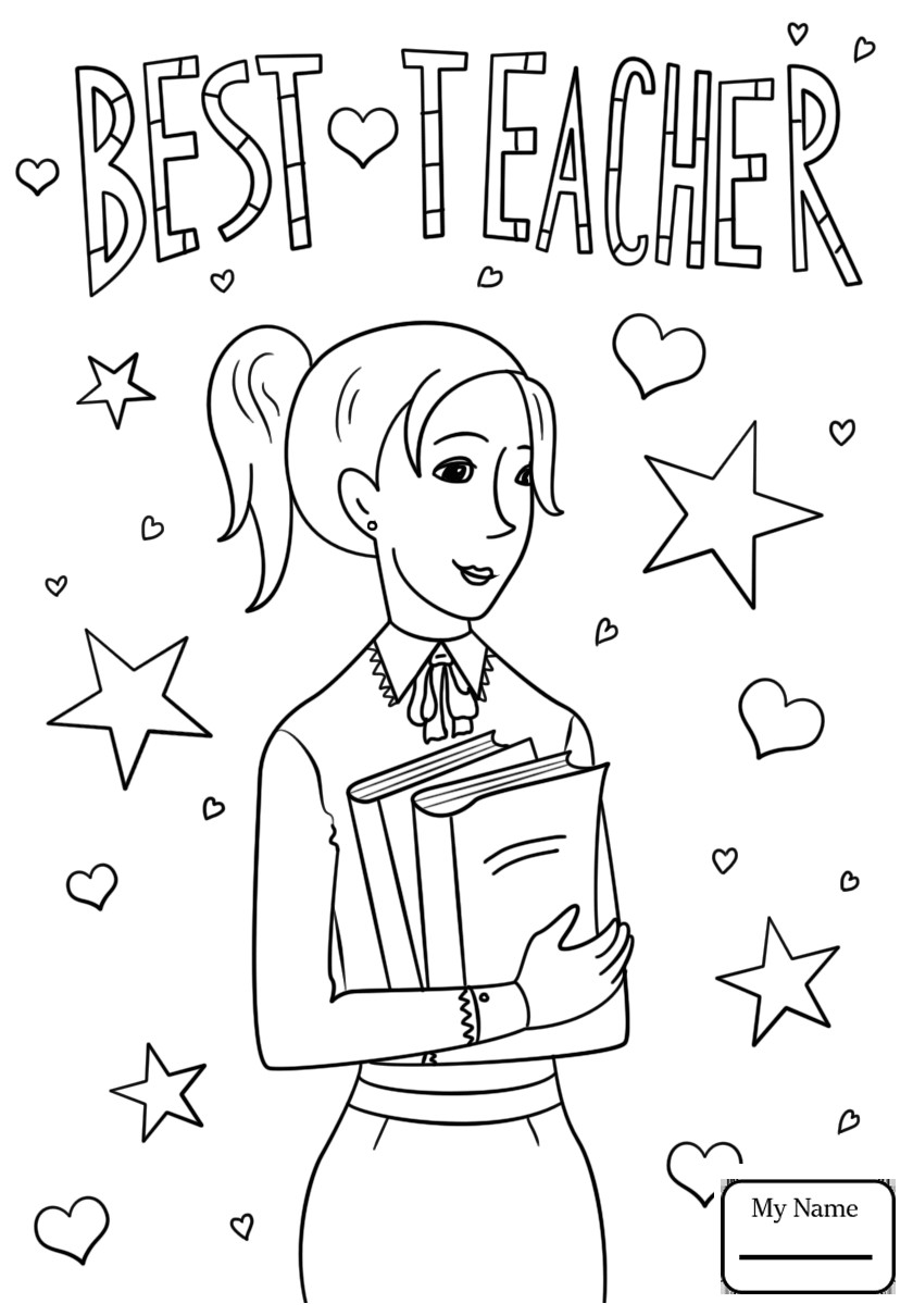 840x1210 Teacher Coloring Pages Printable Image Unbelievable Best