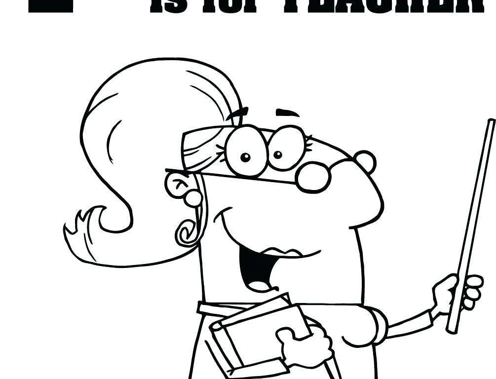 1005x768 Coloring Pages Of Teachers Excellent Page Appreciation Colouring