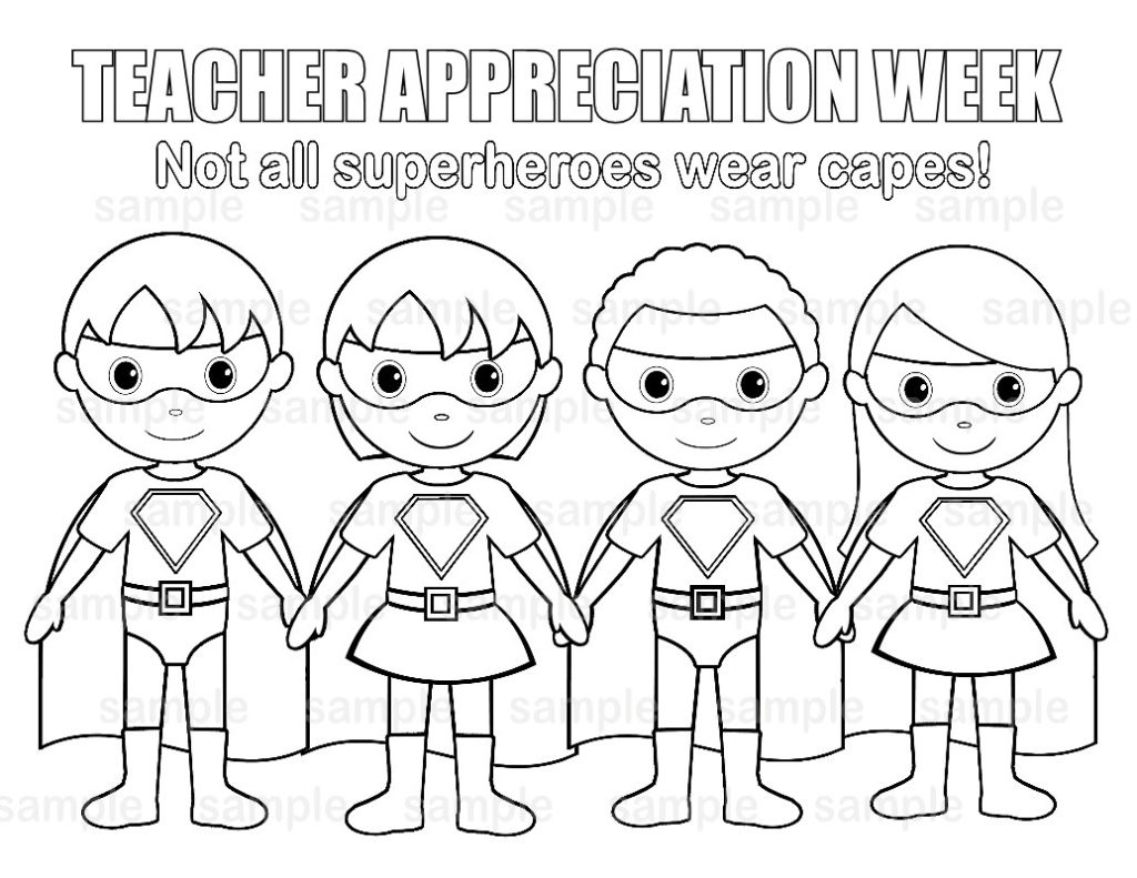 Teacher Appreciation Day Coloring Pages