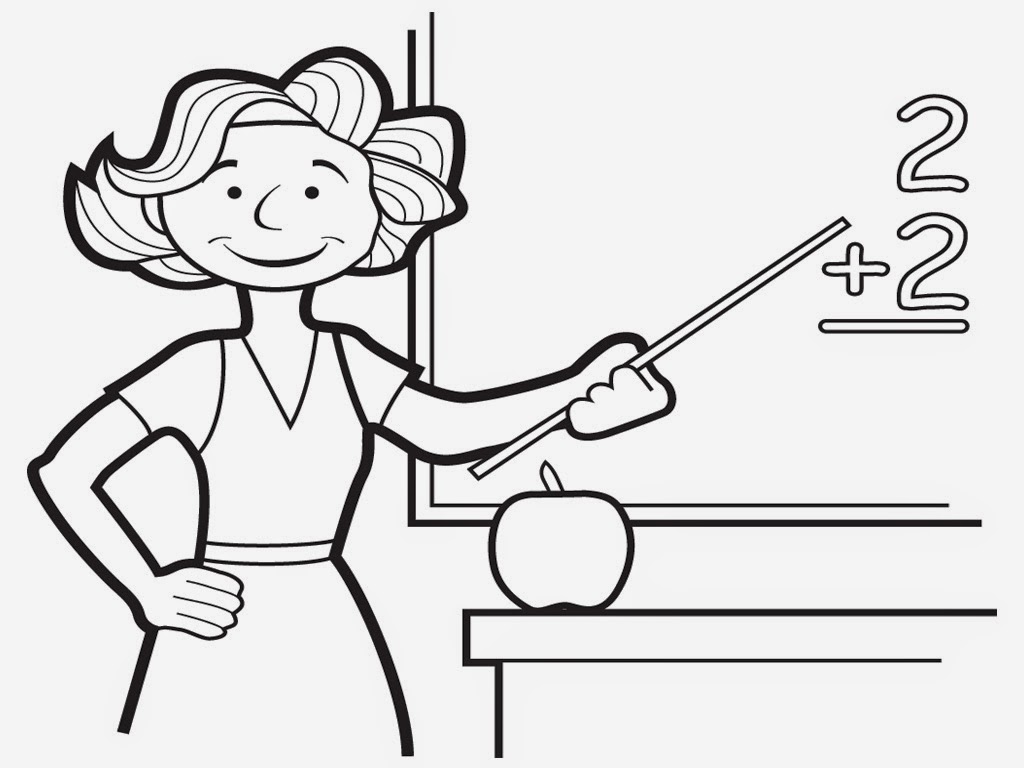 1024x768 Limited Coloring Picture Of A Teacher Page Pag