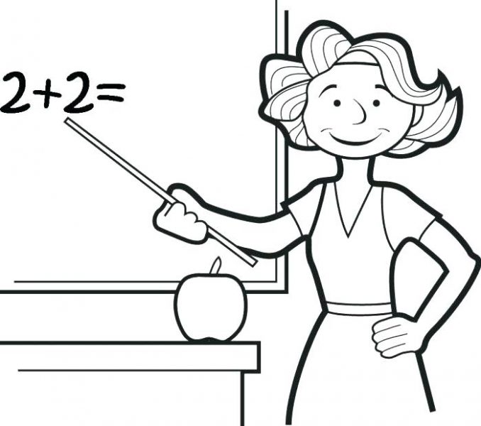 678x600 Teacher Coloring Sheets Best Teacher Coloring Pages Coloring Page