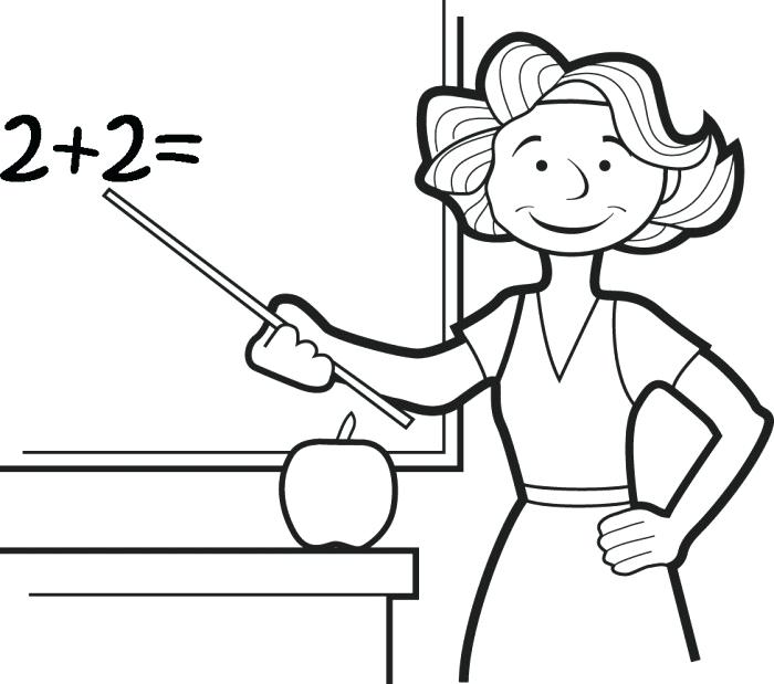 700x619 Teacher Coloring Pages Teacher Coloring Pages Instant Download