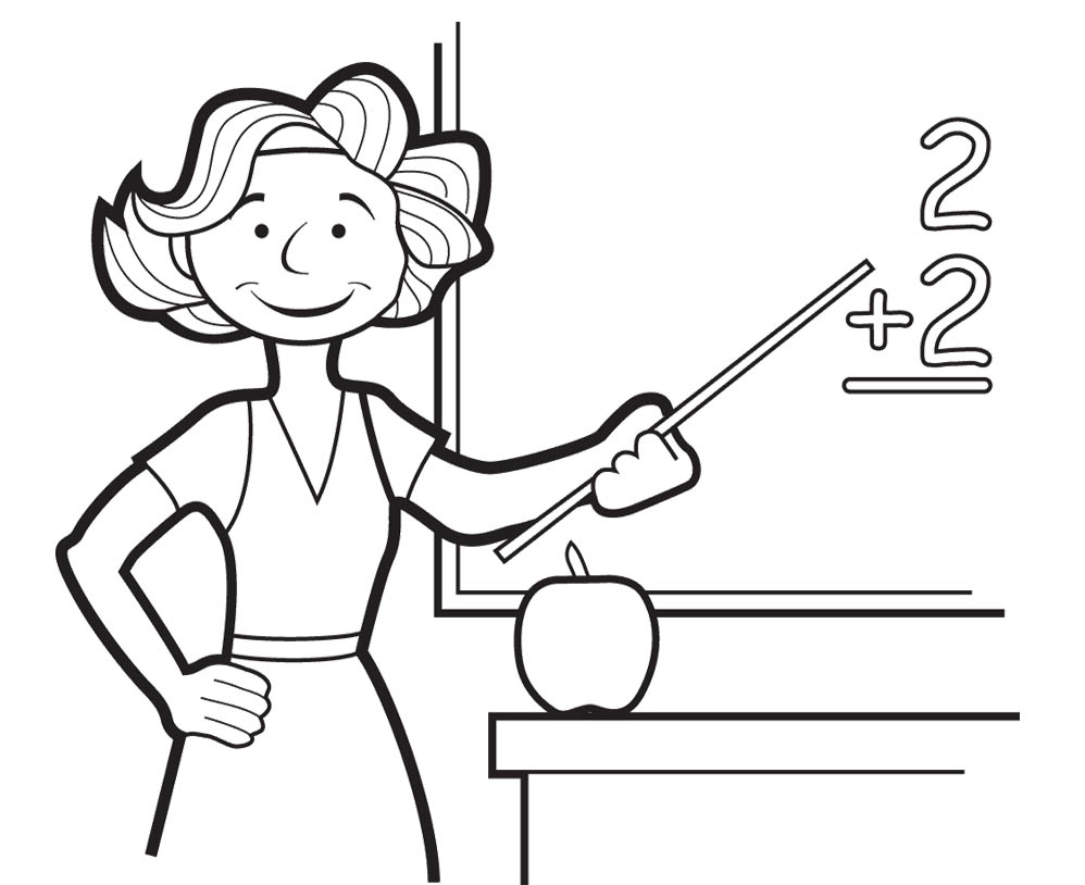 998x814 Enormous Coloring Picture Of A Teacher 15006 1