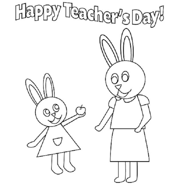 629x650 Coloring Pages Of Teachers Day Education Teacher