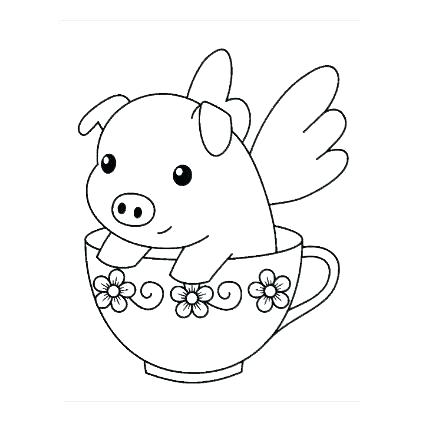 422x422 Pig Coloring Pages Pig Coloring Pages Holding Guinea Pig Coloring