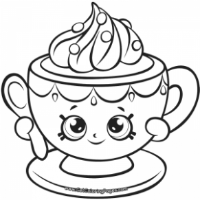 291x291 Shopkins 7 Tiny Teacup Coloring Page Shopkins Coloring . @ Just