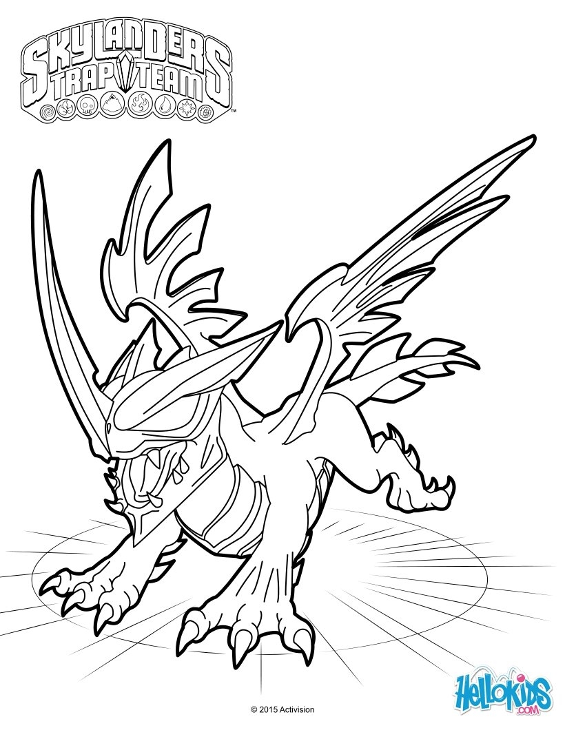 820x1060 Awesome Coloriages Skylanders Trap Team Coloriages Coloriage